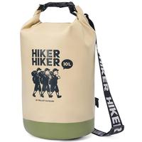 伯希和（Pelliot）防水包户外露营防水袋背包旅行爬山收纳袋16404442卡其10L双肩 卡其色
