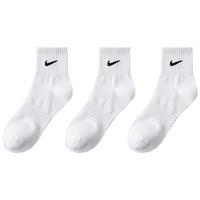 NIKE【3双装】耐克3brand系列中筒袜男女袜子跑步运动袜四季款