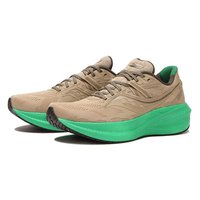 索康尼 saucony 日潮跑腿SAUCONY索康尼 TRIUMPH 20 缓震舒适跑步运动鞋 DESERT/C