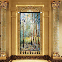 迦图鲮 德国品质挂画布艺北欧挂毯挂布客厅玄关装饰画竖版超大电表箱遮 02 宽60CM高120CM