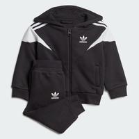 adidas 阿迪达斯 连帽时尚百搭休闲男小童长袖套装童装