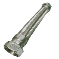 得豫工品 金属软管 304不锈钢耐高温高压钢丝编织管 4分(DN15)*300 一根价