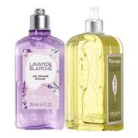 欧舒丹沐浴露礼盒套装(清新马鞭草+白薰)留香清洁保湿