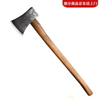 碉凰 大斧头劈柴10斤重轨道钢锻打斧头新款家用砍柴砍树伐木东北大斧劈 东北大斧碳化木手柄+斧头 七斤重