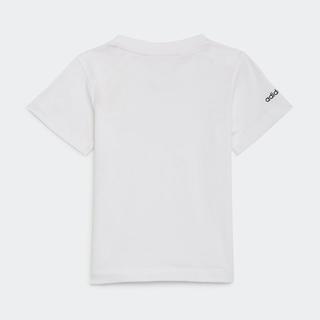 阿迪达斯 adidas男童短袖短裤夏季婴幼纯棉套装宝宝薄款衣服裤子分体两件套