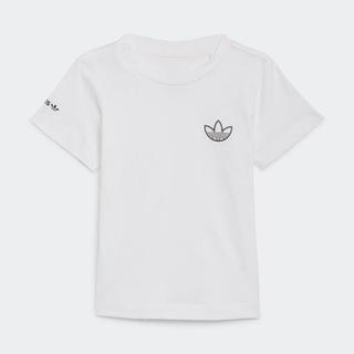 阿迪达斯 adidas男童短袖短裤夏季婴幼纯棉套装宝宝薄款衣服裤子分体两件套