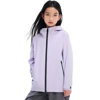 伯希和（Pelliot）【小岩壳】儿童冲锋衣户外单层外套25防风防水轻量夹克登山服 淡兰紫 140