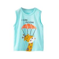 Cottonshop 棉店 1-5岁幼童纯棉夏季肩开背心卡通图案系列