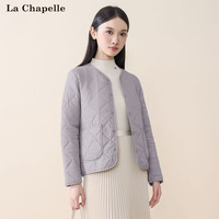 拉夏贝尔（La Chapelle）马甲男女短款2025年秋冬时尚百搭薄款背心外套 灰色 【女款轻薄长袖】 4XL
