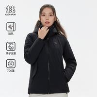 KOLON SPORT可隆女士轻量鹅绒夹克户外连帽羽绒服