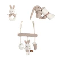 英氏(YEEHOO)新生儿礼盒安抚玩具满月礼周岁礼安抚巾0-1岁婴幼儿陪睡哄睡 皇家安抚礼盒(三件套)