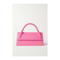 JACQUEMUS 女士精致柔滑皮革粉红色手提包