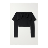 奥图扎拉 Altuzarra 女士荷叶边露肩设计羊绒毛衣