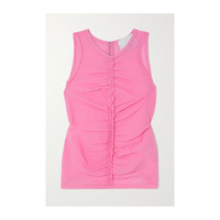 3.1 Phillip Lim 3．1Phillip Lim 褶饰棉质混纺顺纡绉坦克背心