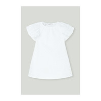 PHILOSOPHY DI LORENZO SERAFINI Philosophy 女童荷叶边刺绣棉质混纺连衣裙