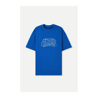 ADER error 春夏女品牌标志贴花刺绣棉质混纺T恤