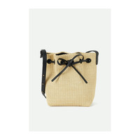 MANSUR GAVRIEL 女皮革编织水桶包单肩包