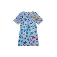 88VIP：斯特拉·麦卡特尼 STELLA McCARTNEY [低至5折]儿童Stella McCartney秋季涂鸦星星印花圆领牛仔连衣裙