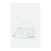 JACQUEMUS 女法式优雅白色皮革手提包