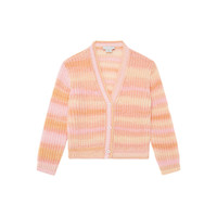88VIP：斯特拉·麦卡特尼 STELLA McCARTNEY [低至5折]儿童Stella McCartney秋冬桃粉色V领彩虹条纹针织开衫