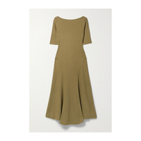 Theory 罗纹弹力平纹布中长连衣裙