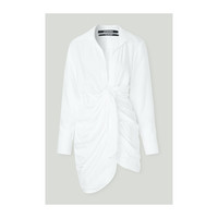 JACQUEMUS 夏季女垂坠结饰迷你连衣裙衬衫裙小白裙