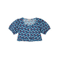 88VIP：斯特拉·麦卡特尼 STELLA McCARTNEY [低至5折]儿童 Stella McCartney多色爱心字母印花花边上衣