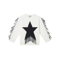 88VIP：斯特拉·麦卡特尼 STELLA McCARTNEY [低至5折]儿童Stella McCartney秋冬象牙色星星流苏插肩袖卫衣