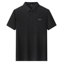 杉杉 短袖t恤男士夏季冰丝凉感商务休闲翻领polo衫男工装 XL 藏青