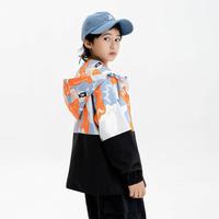 【三防面料】秋季款男童连帽耐脏户外迷彩潮流工装风儿童外套