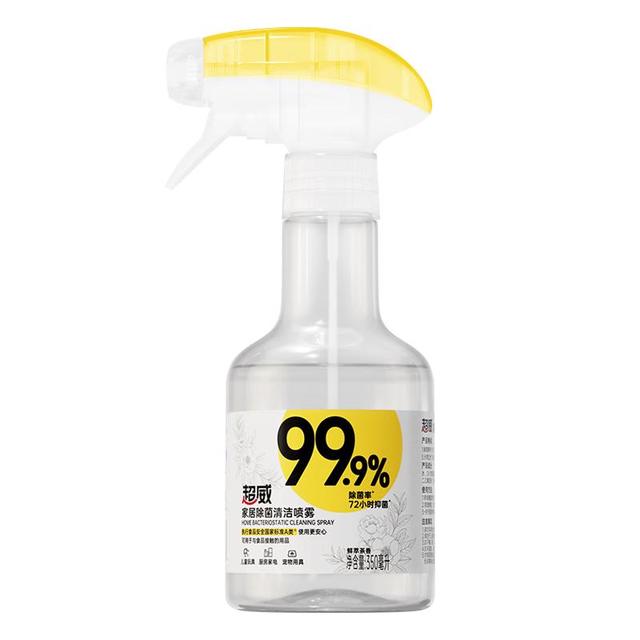 超威 SUPERB 家居除菌喷雾350ml 冰箱清洁厨房玩具去污除霉除味李斯特菌清洗剂 350ml 1瓶