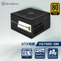 银欣 SilverStone银昕VG750R-GM 750W金牌ATX3.1电源全日系电容压纹线风扇启停