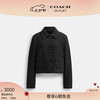 COACH 蔻驰 奥莱女士短款大衣 黑色 L