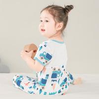 Cottonshop 棉店 6个月-3岁婴幼童夏季前开短袖长裤哈衣爬服连体衣小卡车系列