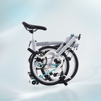 BROMPTON 小布A Line 哑光白 M把3速E版轻便便携折叠自行车