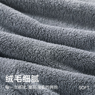 无印良品 7A抗菌 深灰色 浴巾
