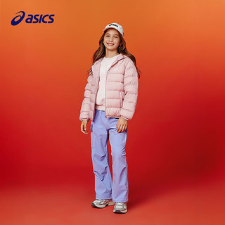 asics亚瑟士童装25年冬季儿童高柔软三防轻量保暖羽绒服【高充绒量 粉色 清洁度1000-鸭绒 170 充绒量109.2g