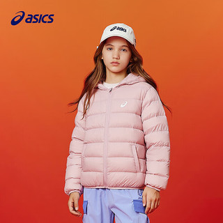 asics亚瑟士童装25年冬季儿童高柔软三防轻量保暖羽绒服【高充绒量 粉色 清洁度1000-鸭绒 170 充绒量109.2g