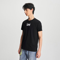 李 Lee春夏季简约舒适字母印花Logo男女款日常休闲短袖T恤POLO衫合集 黑色1 L