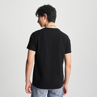 李 Lee春夏季简约舒适字母印花Logo男女款日常休闲短袖T恤POLO衫合集 黑色1 M