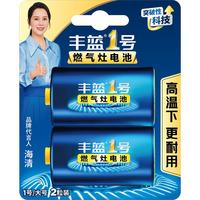 南孚丰蓝1号燃气灶电池2粒装一号大电池R20碳性煤气灶热水器