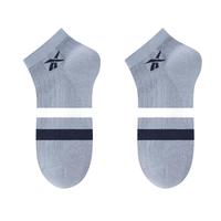 锐步（Reebok）四季通用短袜透气吸汗防臭棉袜短筒船袜休闲款运动袜 蓝色 （2双装） 均码