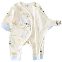 【100%棉】春秋新生儿连体衣男女宝宝哈衣爬服舒适空调服
