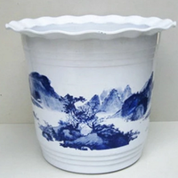 镜之月 300型 塑料花盆 26.5cm送托