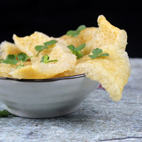 品京鲜江苏特产 炸猪皮 肉皮干 皮肚响皮 油炸猪肉皮 干猪皮干货