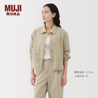 MUJI 無印良品 女式 易干 弹力泡泡纱 衬衫式夹克 BD101A5S