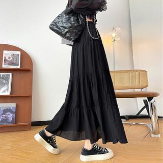 中长梨形身材a字半身裙2025高腰蛋糕裙女夏款小个子显瘦半裙