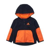 adidas 阿迪达斯 内里薄绒保暖百搭男大童休闲时尚加绒潮流运动套装