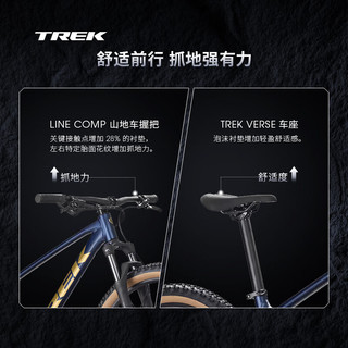 崔克（TREK）山地车 MARLIN 5 轻量液压碟刹越野山地自行车到家 慕尚蓝色 XS（身高145-155CM） 9速