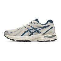 ASICS 亚瑟士 跑步鞋女鞋耐磨透气网面跑鞋缓震回弹运动鞋 GEL-FLUX CN 浅灰色/蓝色